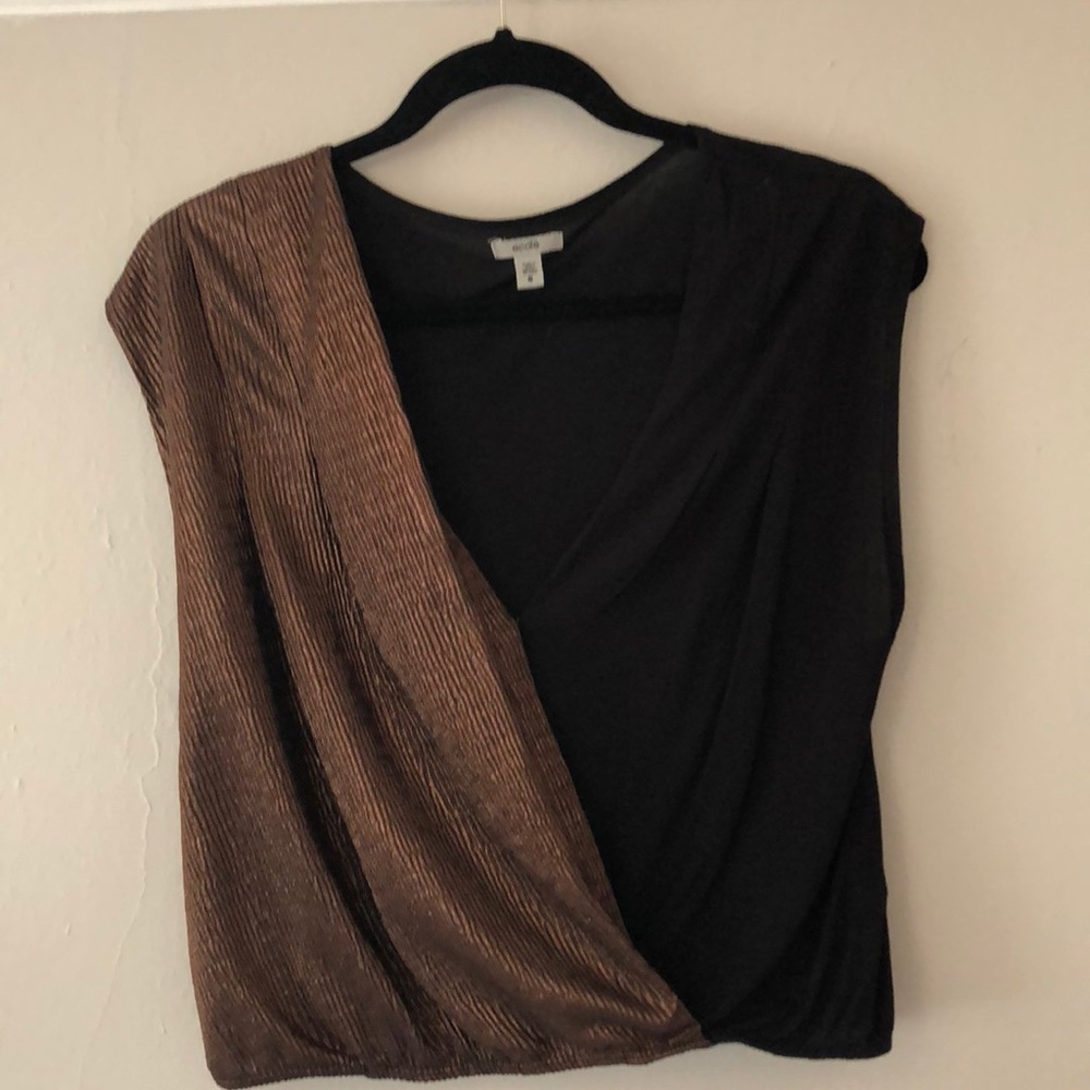 Ecote cropped wrap shirt